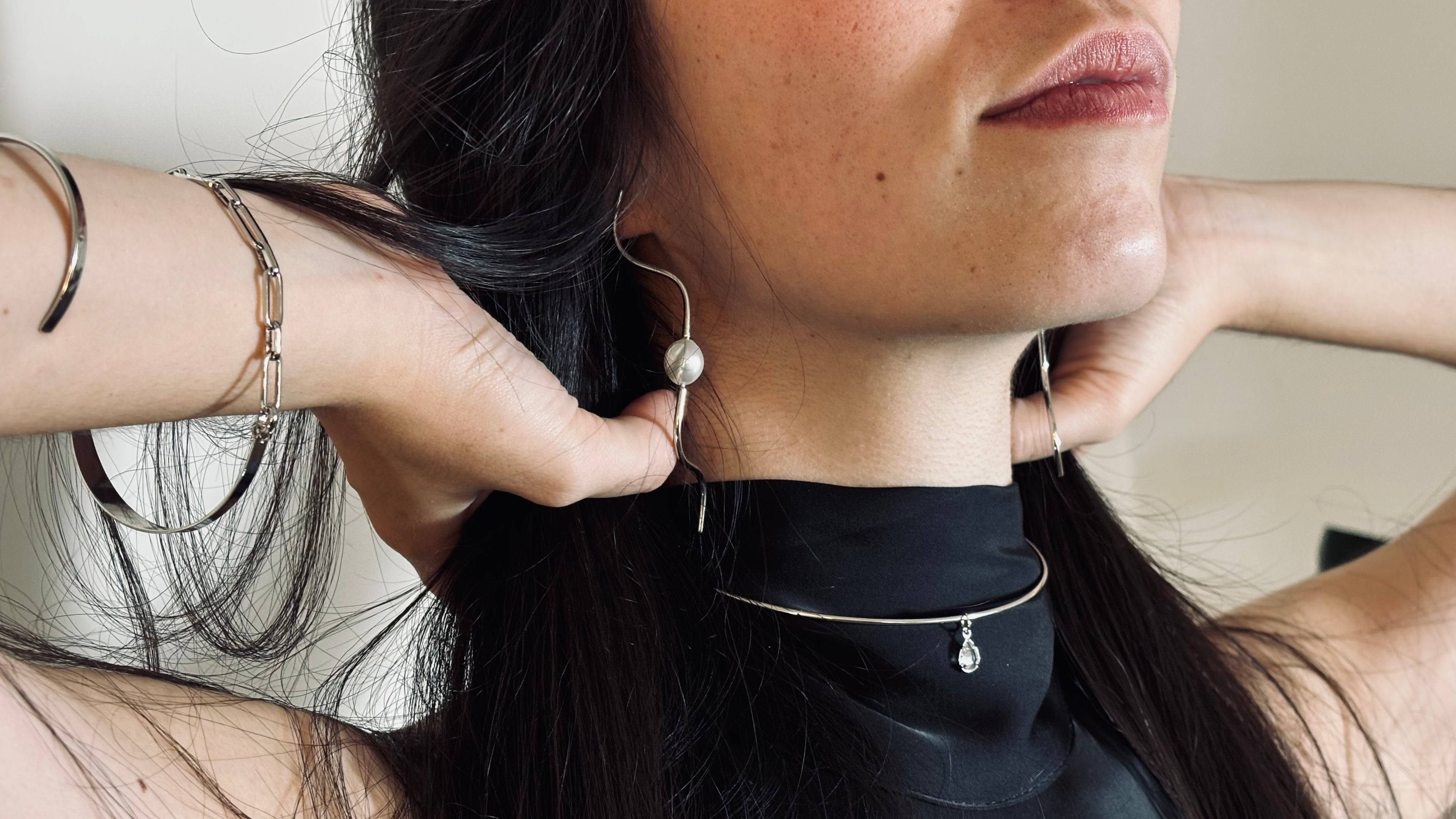 Brinco Onda Perolada